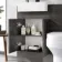 Harper Charcoal Elm Vanity with Semi Recessed Basin 500mm - Black Accents