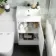 Avon Gloss White Combination Vanity Basin and Boston Toilet 950mm