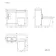 Avon Gloss White Combination Vanity Basin and Boston Toilet 950mm