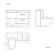 Avon Gloss White Combination Basin Drawer and Boston Toilet 1100mm - Right Handed