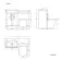 Avon Gloss White Combination Vanity Basin and Boston Toilet 1000mm - Black Accents