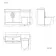 Avon Gloss White Combination Vanity Basin and Boston Toilet 1300mm - Black Accents
