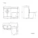 Avon Stone Grey Combination Vanity Basin and Boston Toilet 1000mm - Black Accents