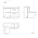 Avon Stone Grey Combination Basin Drawer and Boston Toilet 1100mm - Black Accents - Right Handed