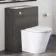 Charcoal Elm Back To Wall Unit and Boston Toilet