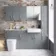 Harper Stone Grey Combination Vanity Basin with Marble Top & Boston Toilet 1500mm