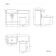 Harper Stone Grey Combination Vanity Basin and Boston Toilet 1200mm - Black Accents