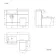 Harper Charcoal Elm Combination Vanity Basin and Boston Toilet 1200mm - Black Accents - Left Handed