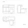 Foster Gloss White Combination Vanity Basin and Boston Toilet 1200mm - Left Handed