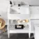 Foster Gloss White Combination Vanity Basin with Marble Top & Boston Toilet 1200mm