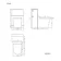 Elba Graphite Grey Slimline Back To Wall Unit and Boston Toilet - Black Accents