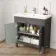 Bermuda Graphite Grey Combination Vanity Basin and Boston Toilet 1300mm