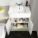 Monaco Chalk White Combination Vanity Basin and Boston Toilet 1200mm