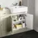 Monaco Chalk White Combination Vanity Basin and Boston Toilet 1500mm