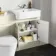 Monaco Chalk White Combination Vanity Basin with Marble Top & Boston Toilet 1200mm