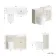 Monaco Chalk White Combination Vanity Traditional Basin with Marble Top & Boston Toilet 1200mm