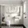 Monaco Chalk White Combination Vanity Traditional Basin with Marble Top and Boston Toilet 1500mm