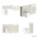 Monaco Chalk White Combination Vanity Traditional Basin and Hudson Toilet with Wooden Seat 1500mm