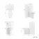 Ohio Gloss White 2-In-1 Combined Wash Basin & Austin Toilet 500mm