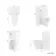 Ohio Gloss White 2-In-1 Combined Wash Basin & Seattle Toilet 500mm