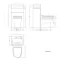 Ohio Gloss White 2-In-1 Combined Wash Basin & Seattle Toilet 500mm