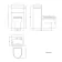 Ohio Stone Grey 2-In-1 Combined Wash Basin & Seattle Toilet 500mm