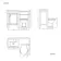 Bermuda Chalk White  Combination Vanity Basin and Hudson Toilet with Wooden Seat 1000mm