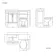 Bermuda Chalk White Combination Vanity Basin and Hudson Toilet with Wooden Seat 1100mm