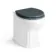 Bermuda Traditional Inky Blue Slimline Back To Wall Unit and Hudson Toilet with Wooden Seat