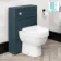 Bermuda Traditional Inky Blue Slimline Back To Wall Unit and Seattle Toilet