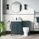 Bermuda Traditional Inky Blue Slimline Back To Wall Unit and Seattle Toilet
