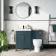 Bermuda Inky Blue Combination Vanity Basin and Seattle Toilet 1100mm