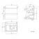 Corsica Inky Blue Wall Hung Slimline Basin Drawer Vanity 500mm