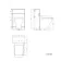 Corsica Curved Inky Blue Slimline Back To Wall Unit and Atlanta Toilet
