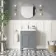 Bermuda Dove Grey Basin Vanity 600mm - Brushed Brass Accents