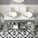 Bermuda Dove Grey Vanity with Marble Top & Oval Counter Top Basin 1200mm - Brushed Brass Accents