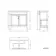 Bermuda Chalk White Basin Vanity 800mm - Brushed Brass Accents