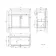 Bermuda Chalk White Basin Vanity 800mm - Brushed Brass Accents