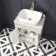 Bermuda Chalk White Vanity with Marble Top & Curved Counter Top Basin 600mm - Brushed Brass Accents