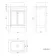 Bermuda Chalk White Vanity with Marble Top & Curved Counter Top Basin 600mm - Brushed Brass Accents