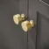 Bermuda Graphite Grey Basin Vanity 800mm - Brushed Brass Accents