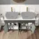 Bermuda Graphite Grey Cabinet with Marble Top 1200mm Excludes Counter Top Basins - Brushed Brass Accents