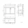 Bermuda Inky Blue Combination Vanity Basin and Boston Toilet 1300mm