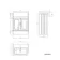 Monaco Dove Grey Basin Vanity 600mm - Brushed Brass Accents