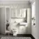 Monaco Chalk White Basin Vanity 600mm - Brushed Brass Accents