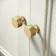 Monaco Chalk White Basin Vanity 600mm - Brushed Brass Accents