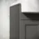 Monaco Graphite Grey Basin Vanity and Back To Wall Unit 1200mm (Excludes Pan & Cistern) - Brushed Brass Accents