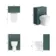 Traditional Midnight Green Back To Wall Unit and Seattle Toilet