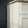 Lucia Chalk White Cabinet with Oak Effect Top 640mm (Excludes Counter Top Basin) - Brushed Brass Accents