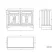 Lucia Graphite Grey Double Vanity with Marble Top & Round Counter Top Basin 1200mm - Brushed Brass Accents